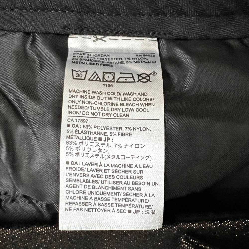 Banana Republic Avery Trousers Dress Pants Ankle Length Black Bronze Shi… - Picture 7 of 9